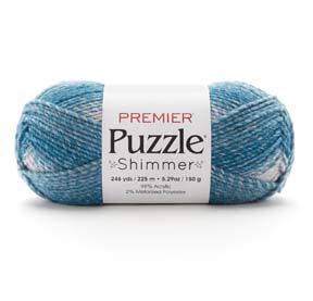 Premier Yarns Puzzle Shimmer 246yds Bulky Polyester Blend Yarn