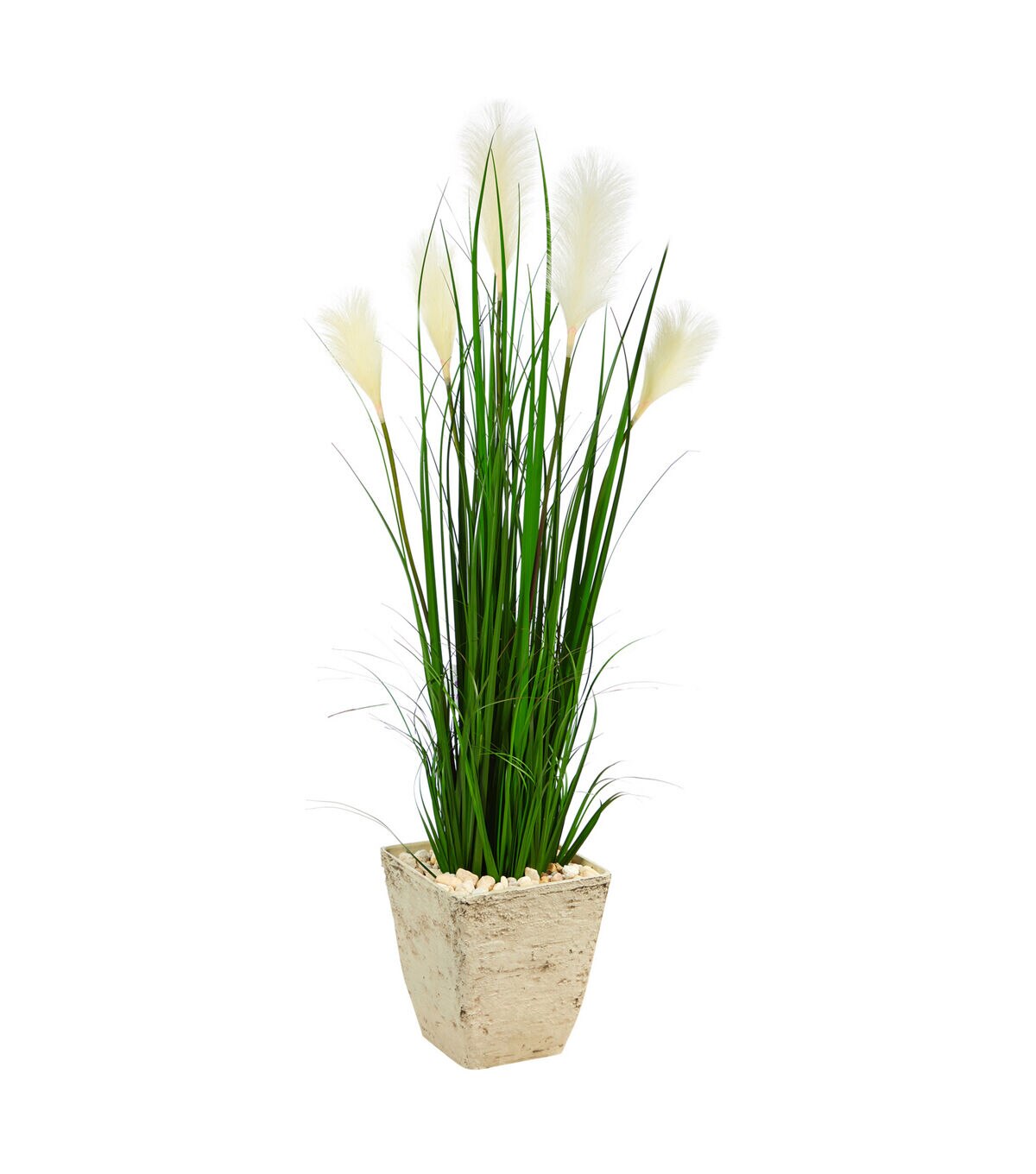 Nearly Natural 4.5' Wheat Plume Grass Artificial Plant in Planter