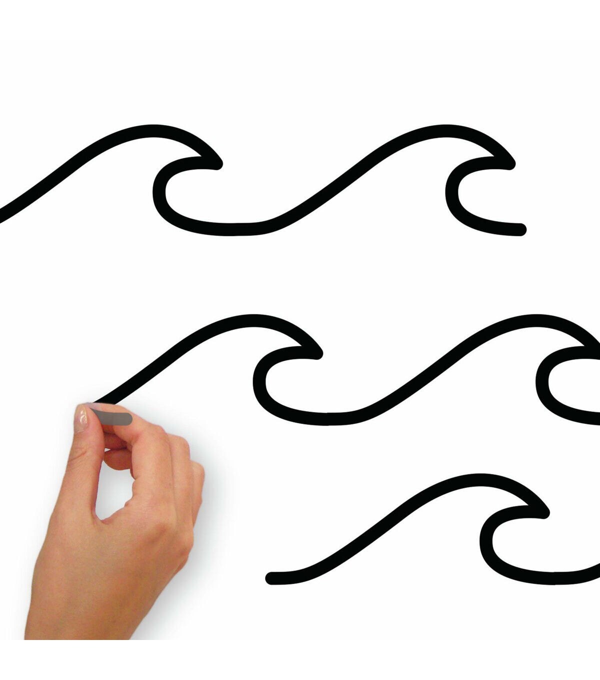 RoomMates Simplistic Waves Decals