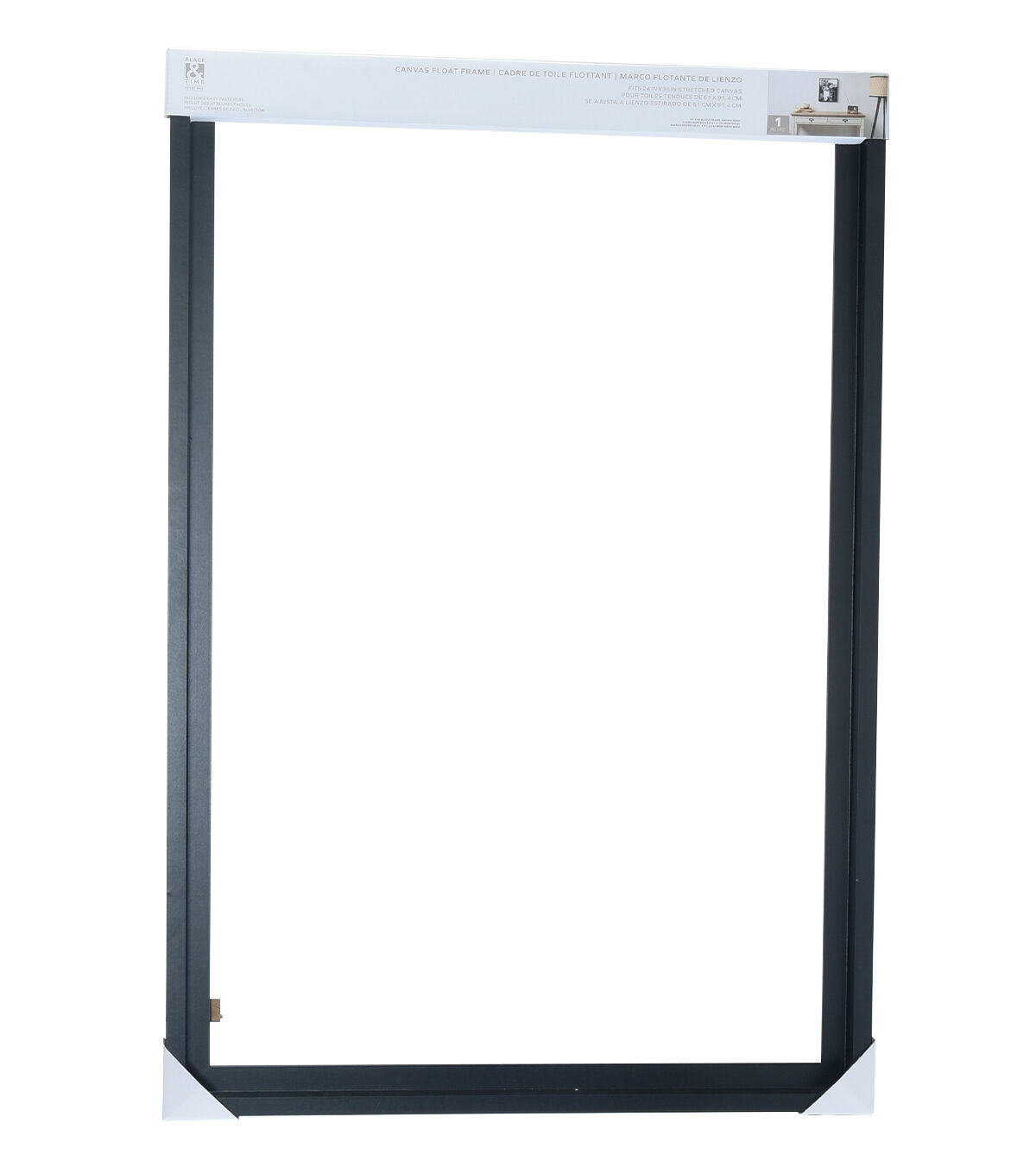 24 x 36 Black Canvas Float Frame by Place & Time