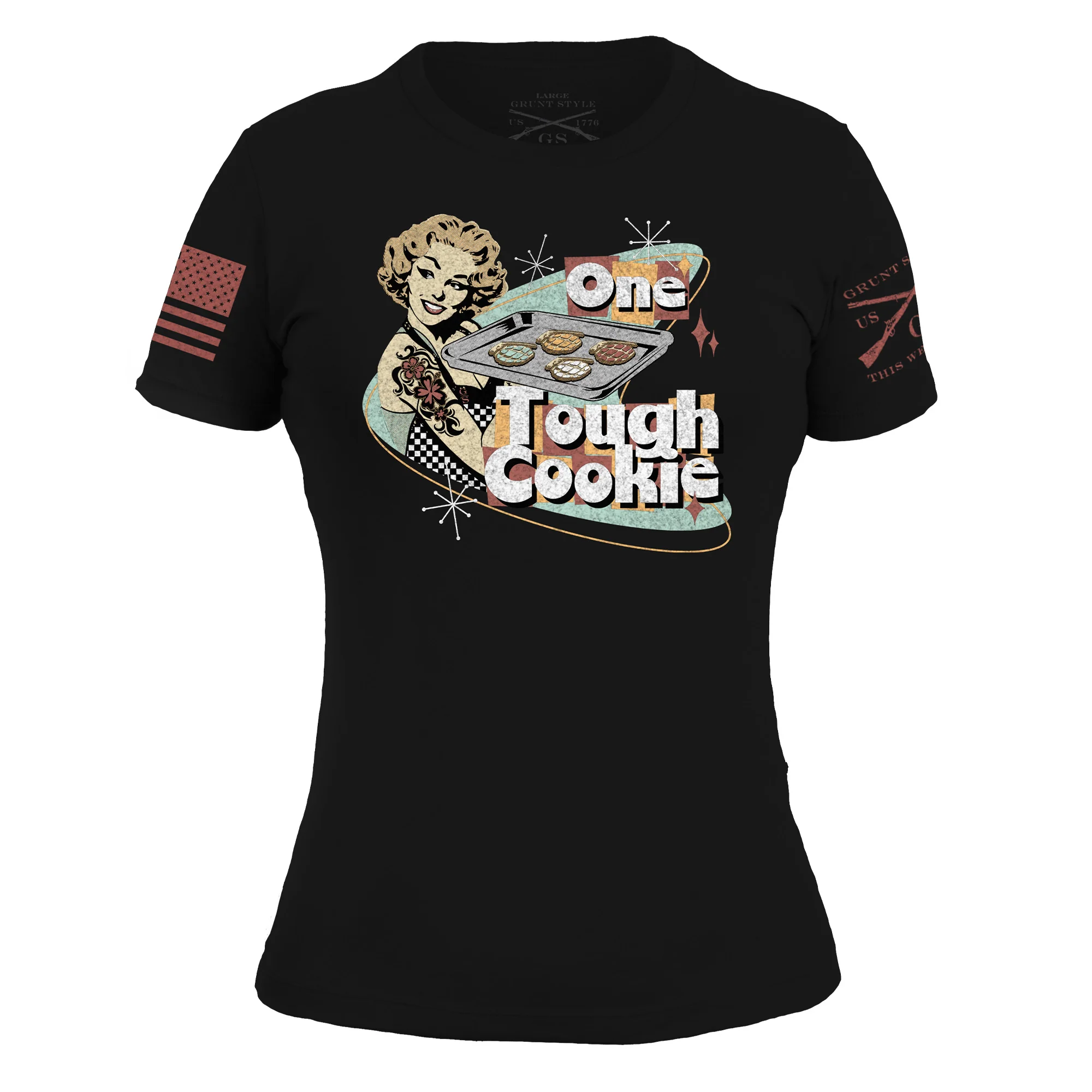Women's One Tough Cookie T-Shirt - Black