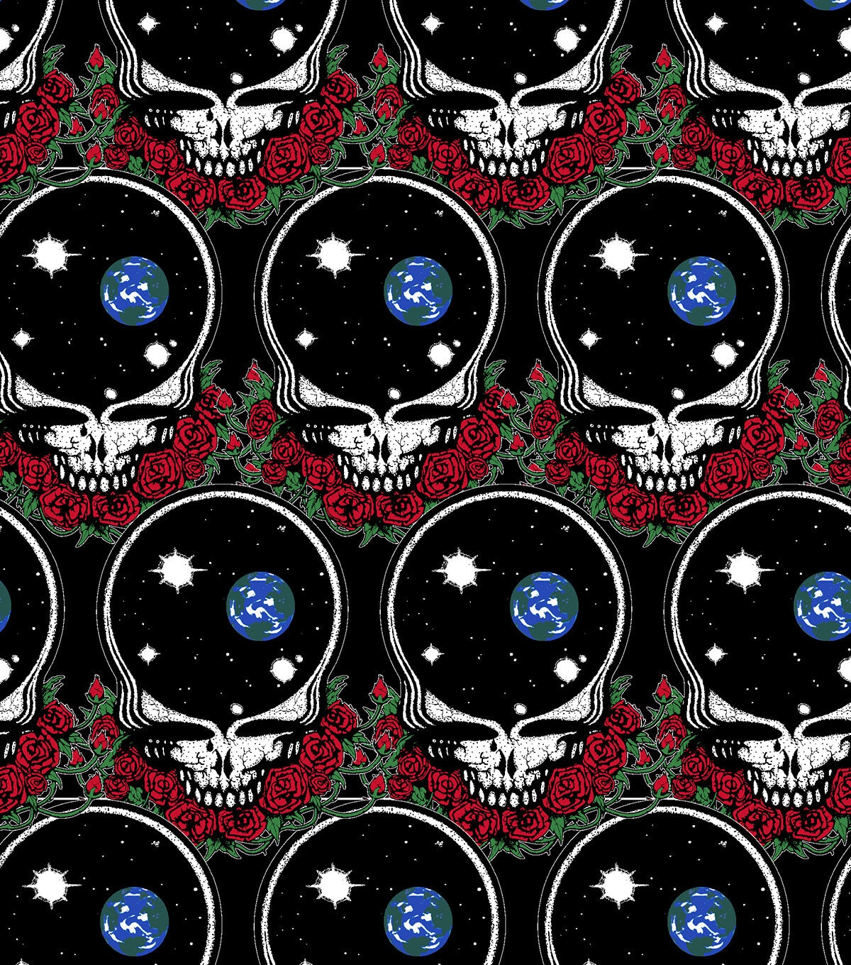 Grateful Dead Cotton Fabric Space Your Face