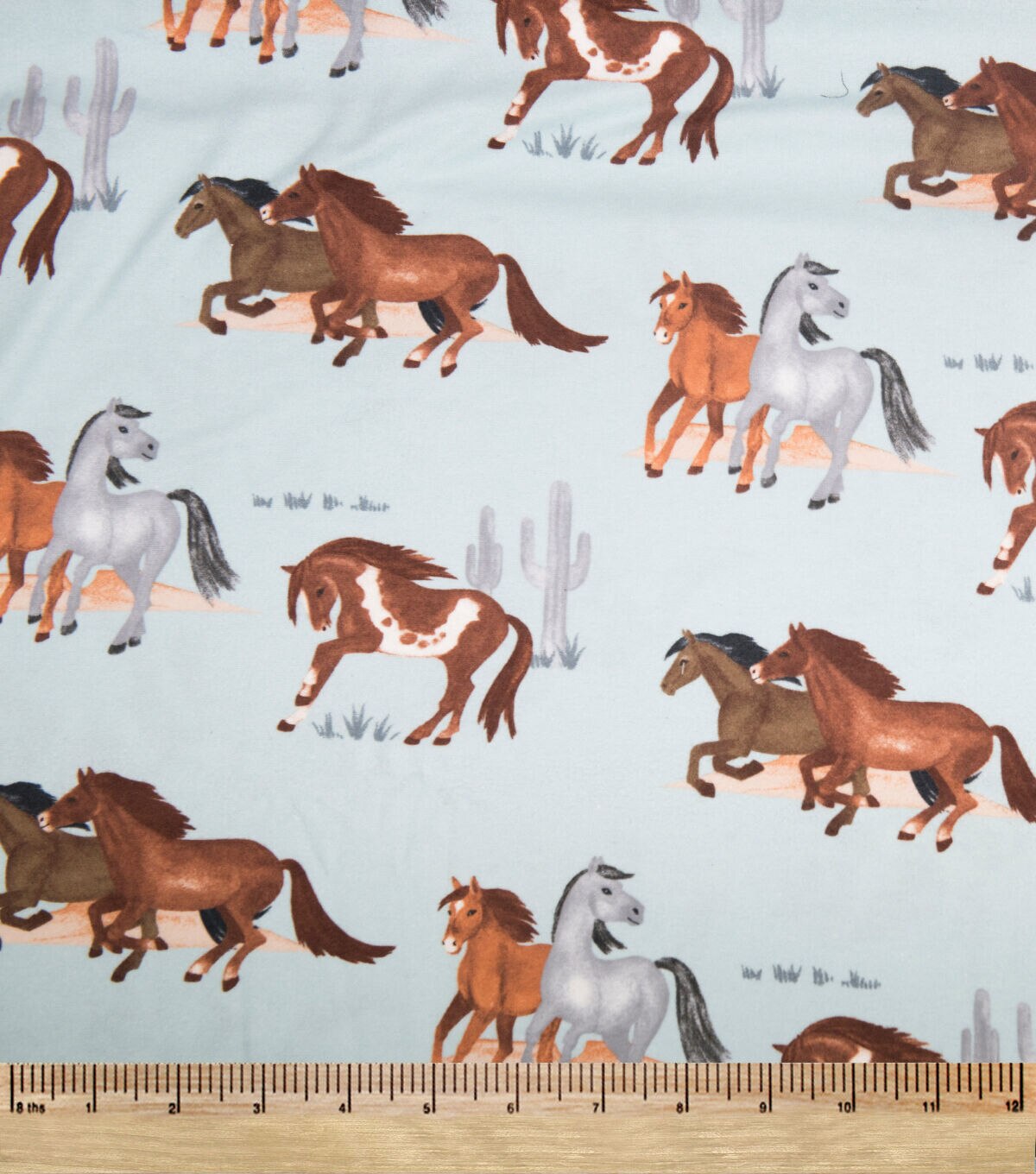 Horses In The Desert Super Snuggle Flannel Fabric