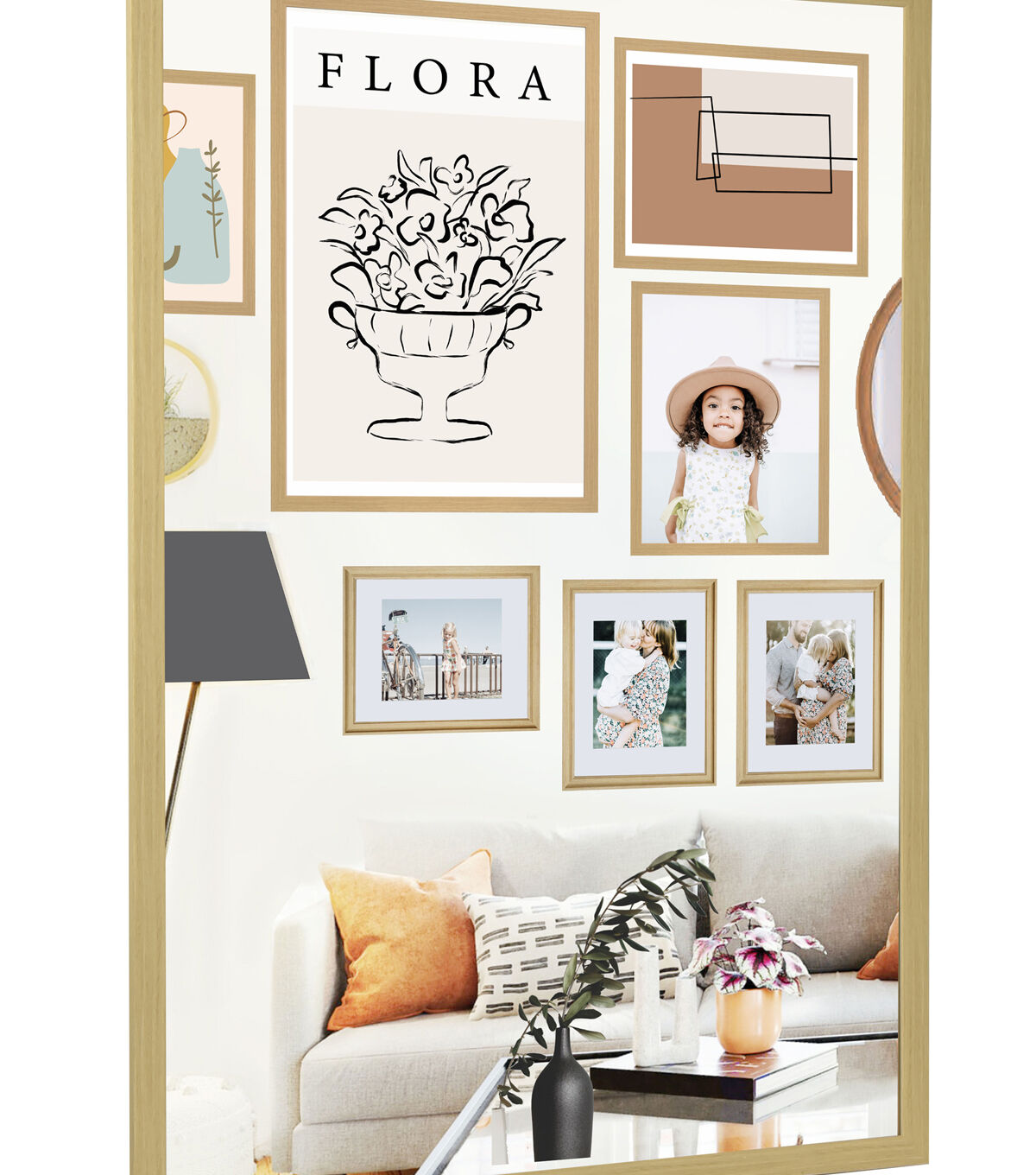 24 x 36 Natural Basic Linear Poster Frame by Place & Time