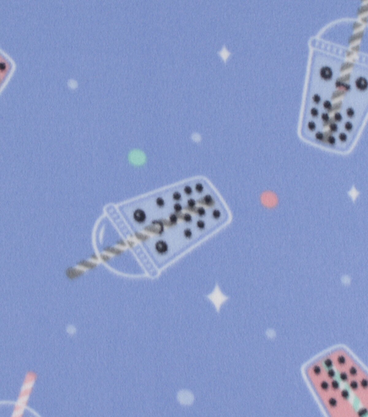 Boba Blizzard Prints Fleece Fabric