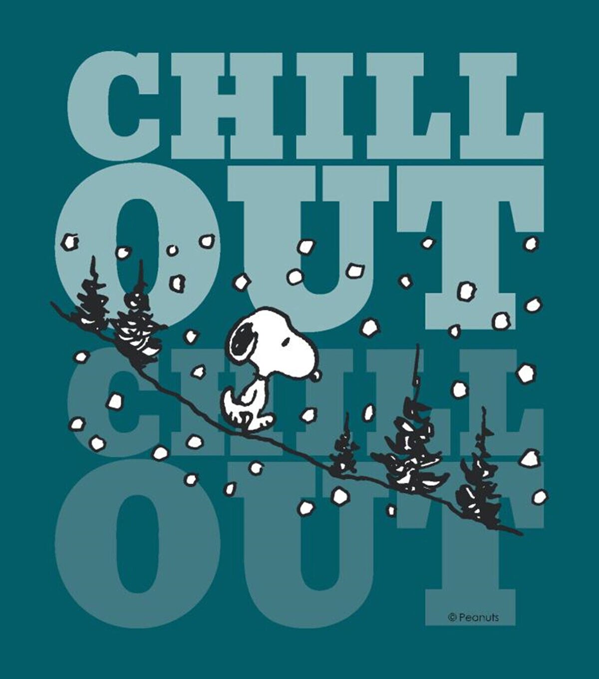 No Sew Fleece Throw 72 Snoopy Chill Out