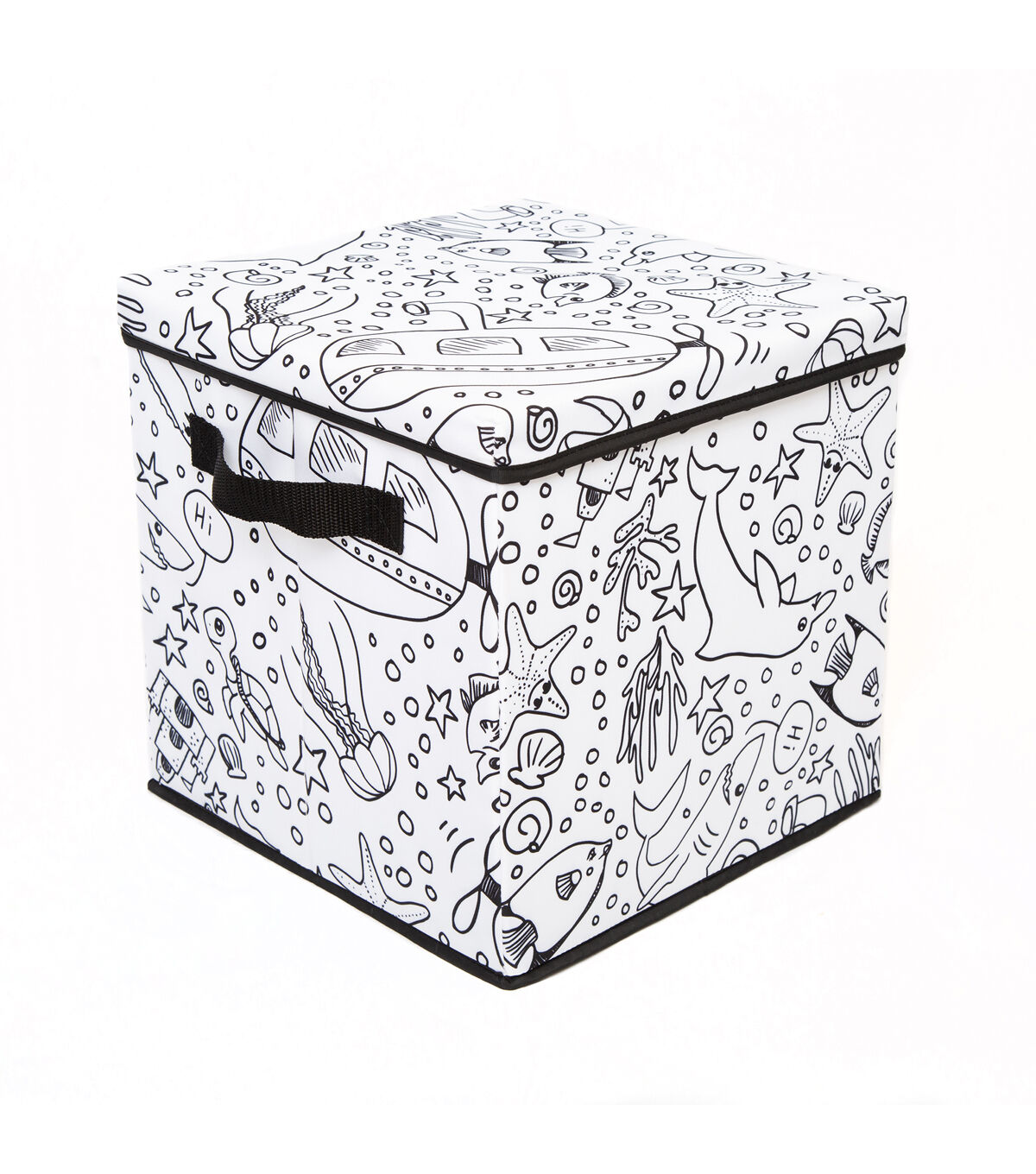 11 x 11 Under the Sea Children’s Color In Storage Cube With Lid