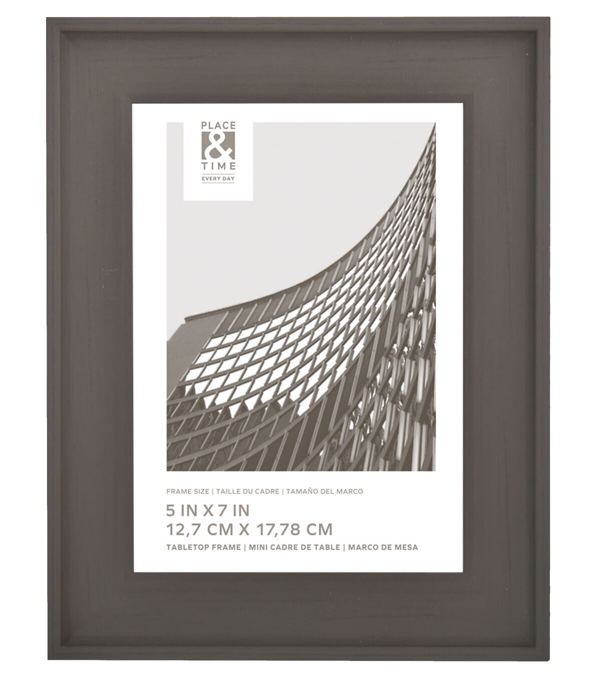 5 x 7 Traditional Black Scoop Tabletop Picture Frame by Place & Time