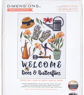 Dimensions 14ct Cross Stitch Kit 9''X12'' Garden Time