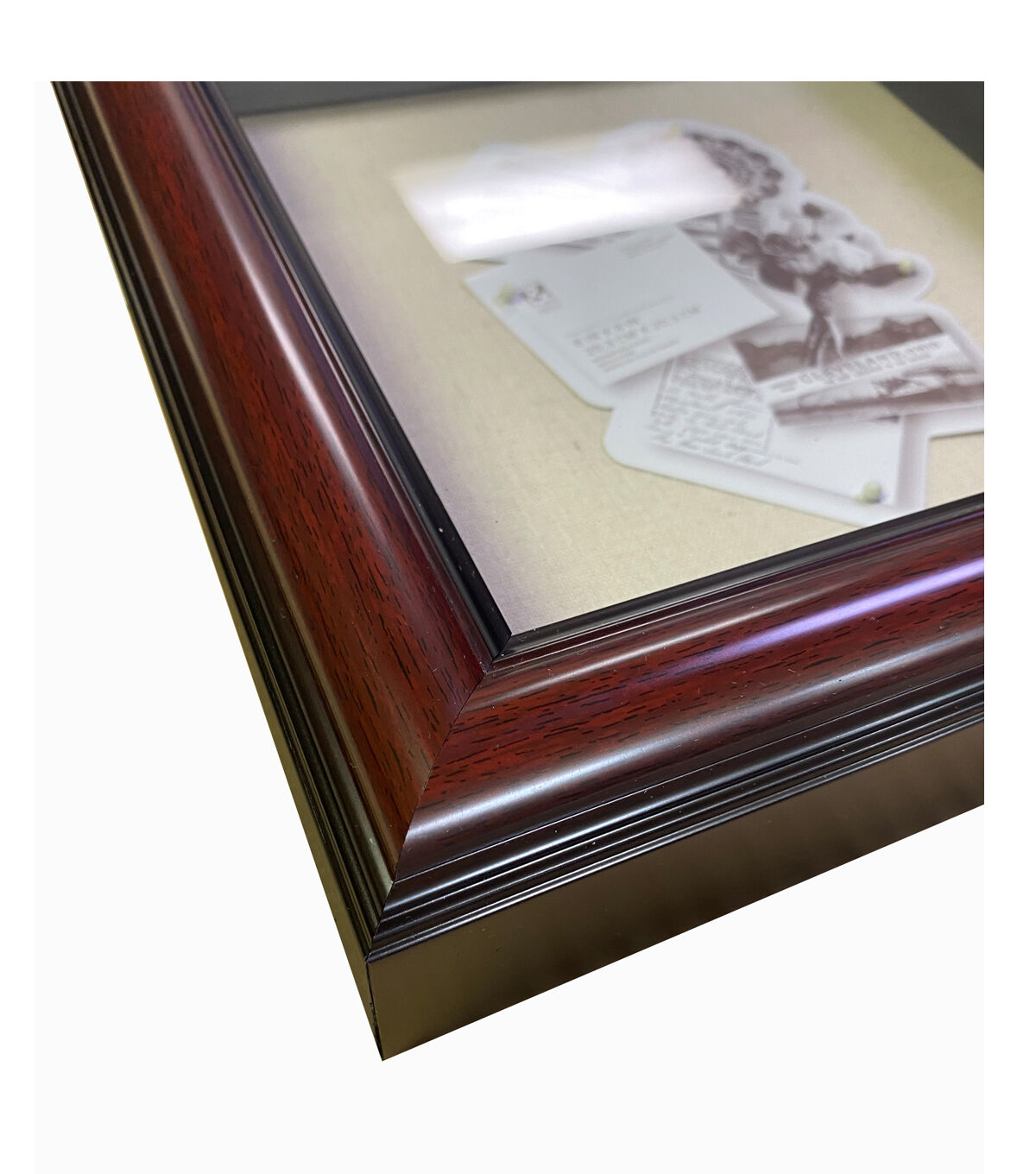 11 x 14 Rounded Cherry Shadowbox by Place & Time