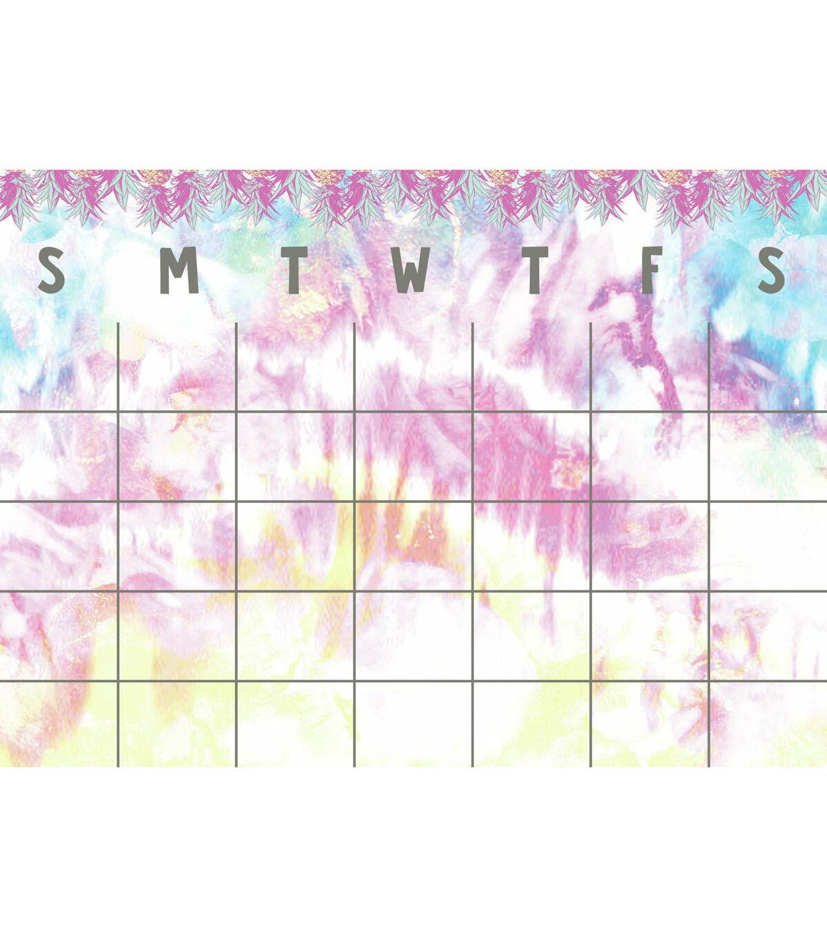 RoomMates Tie Dye Dry Erase Calendar Decal