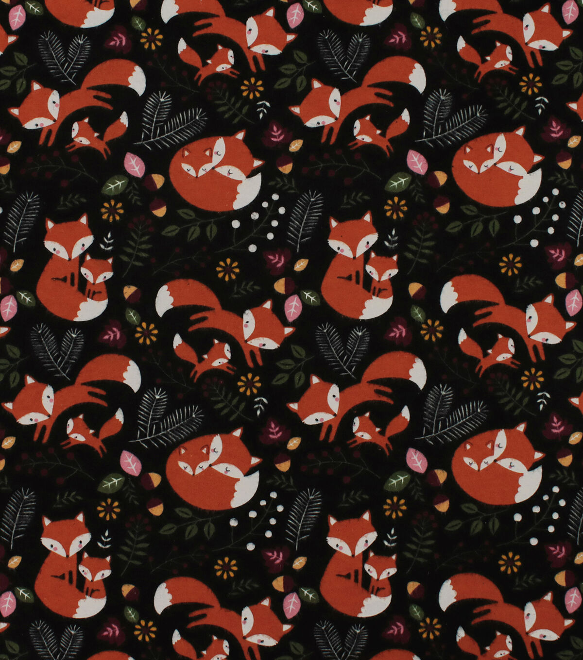 Sweet Foxes Super Snuggle Flannel Fabric