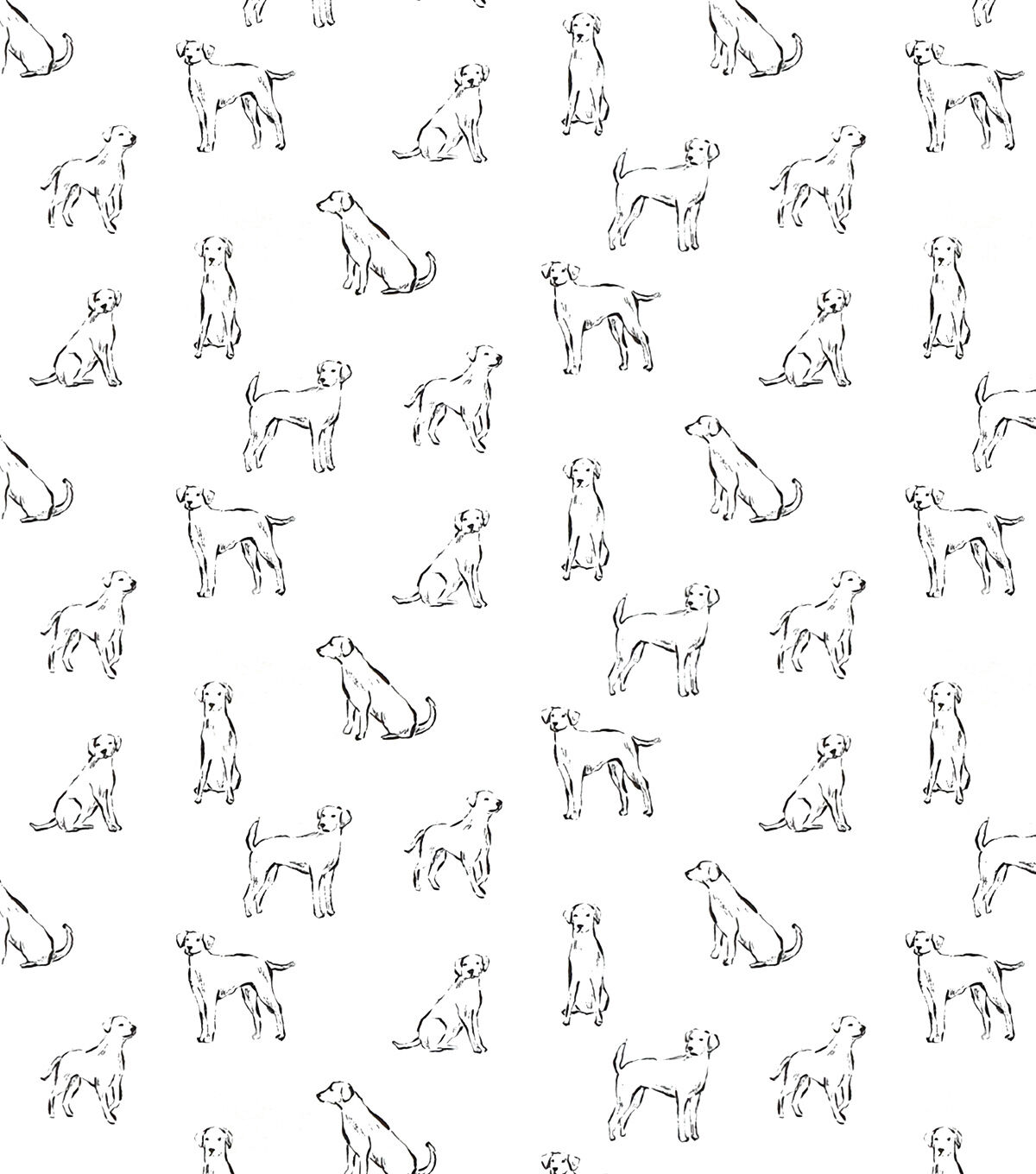 Dogs Super Snuggle Flannel Fabric