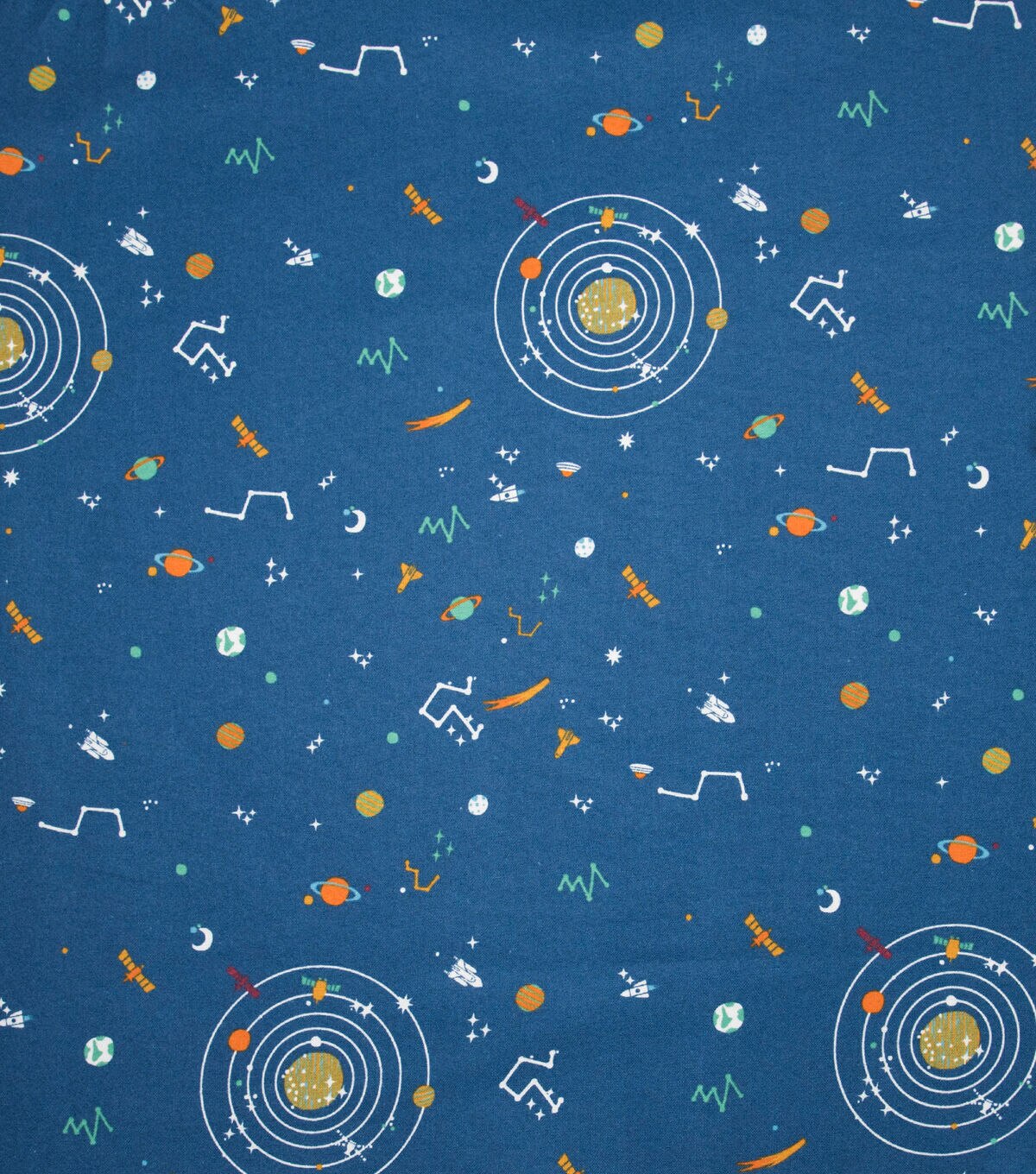 POP! Space Icons Super Snuggle Flannel Fabric