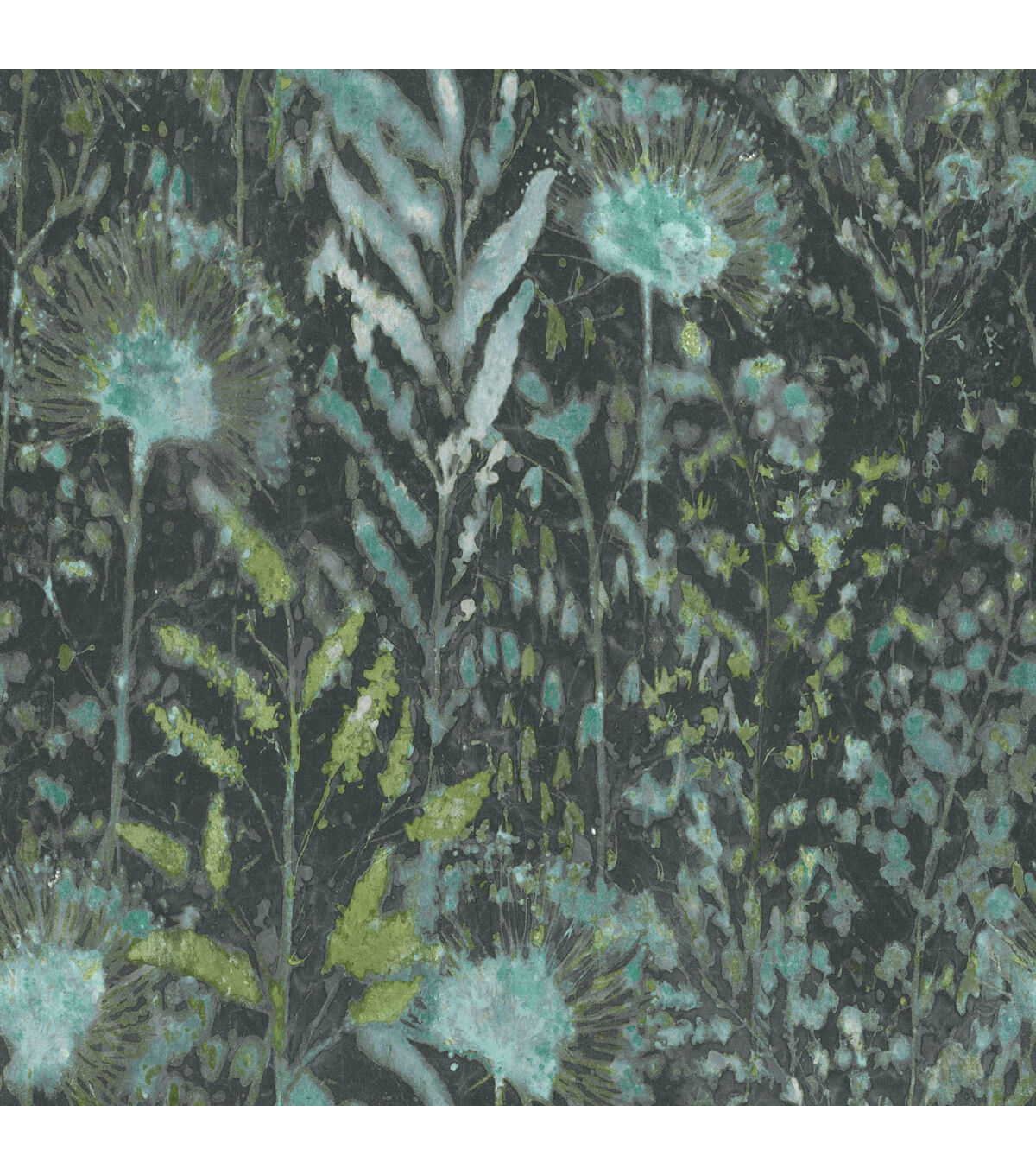 RoomMates 20.5 x 16.5' Green Dandelion Peel & Stick Wallpaper
