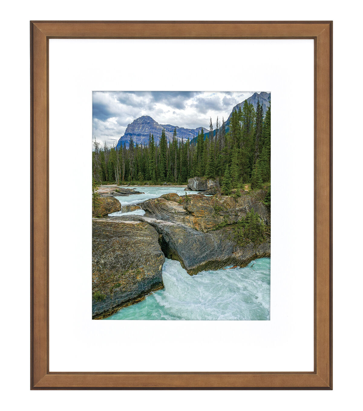 Walden Woods 16x20 Matted to 11x14 Walnut Wall Frame