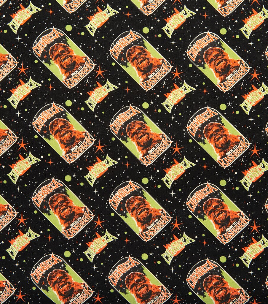 Star Wars Chewbacca In Space Cotton Fabric