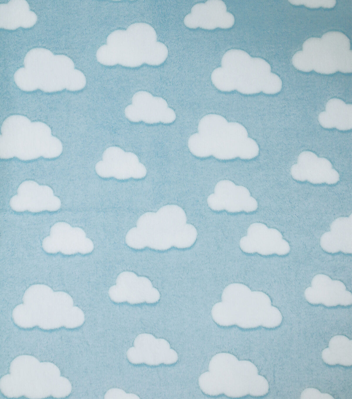 Sew Lush Cloud Blue Embossed Fleece Fabric