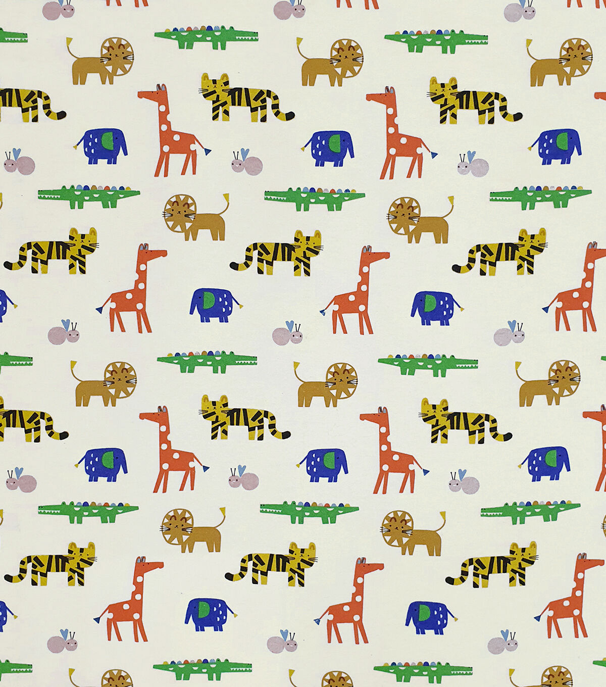 Zoo Animal Mix Super Snuggle Flannel Fabric