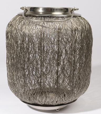 Northlight 27 Woven Hurricane Pillar Candle Lantern