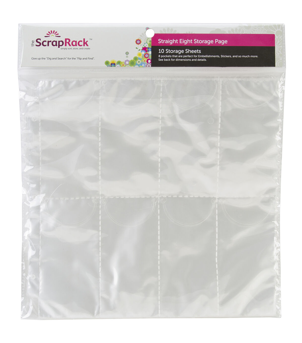 Totally Tiffany 13.5 Scrap Rack Straight 8 Storage Pages 10pk