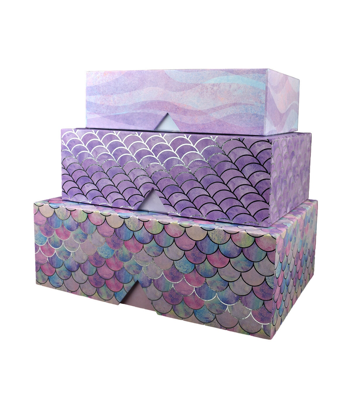 17 Bright Mermaid Scales Fliptop Box by Hudson 43