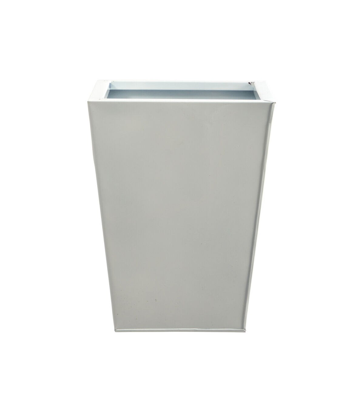 Nearly Natural 13 White Geometric Metal Planter