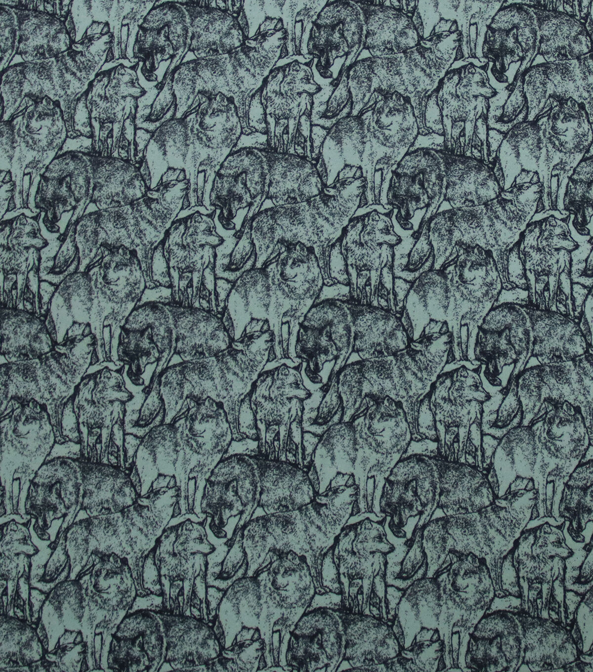 Together Time Wolves Super Snuggle Christmas Flannel Fabric