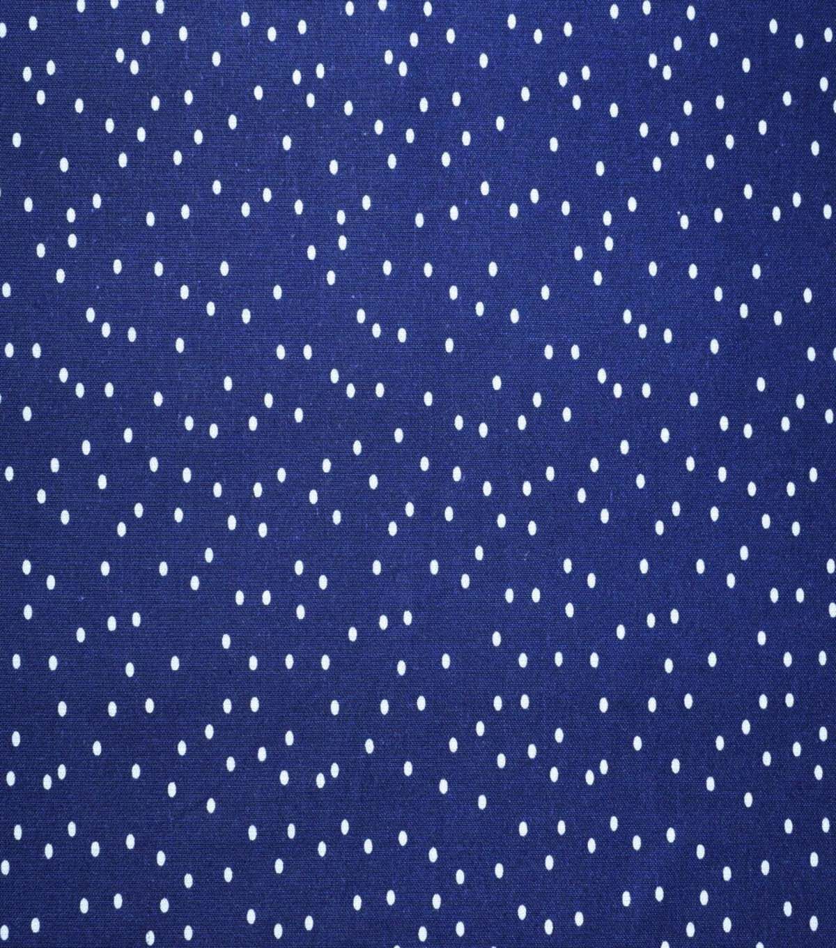 Dots on Navy Cotton Fabric by Quilter's Showcase