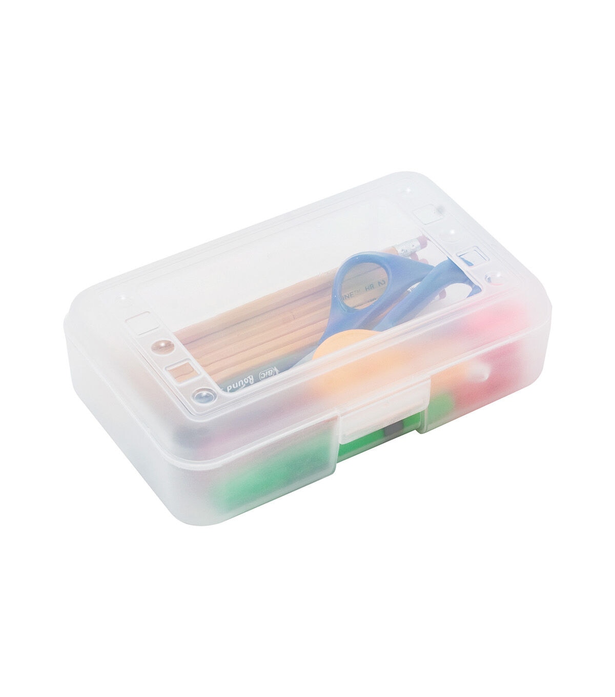 Advantus 8.5 x 4 Clear Plastic Pencil Box