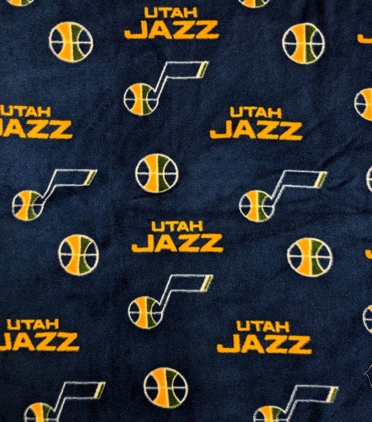 Utah Jazz Fleece Fabric Allover