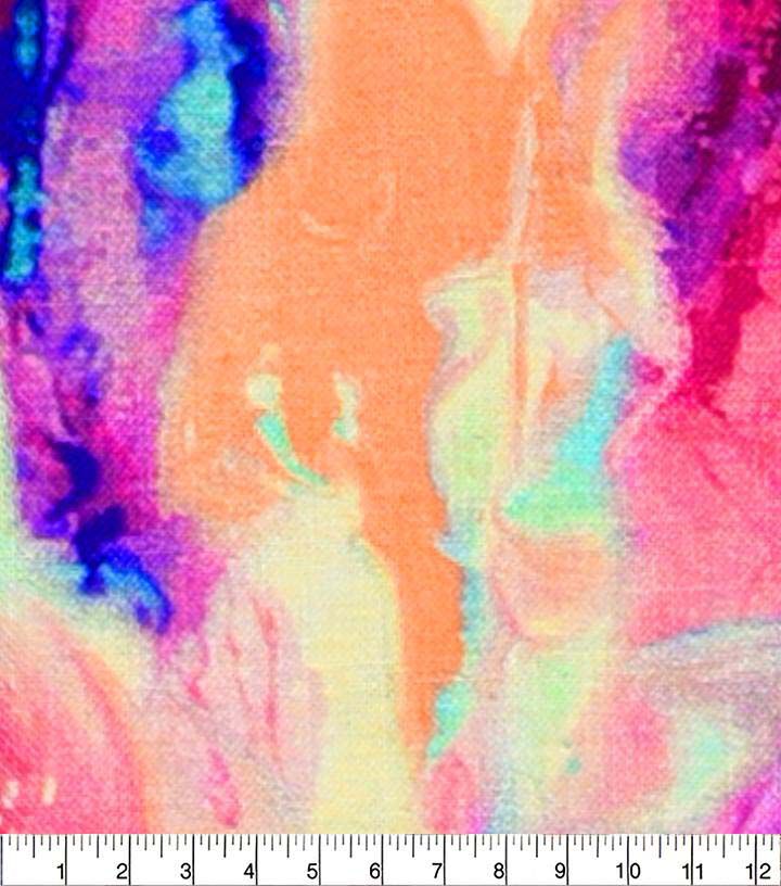 Multicolor Watercolor Cotton Fabric by Keepsake Calico