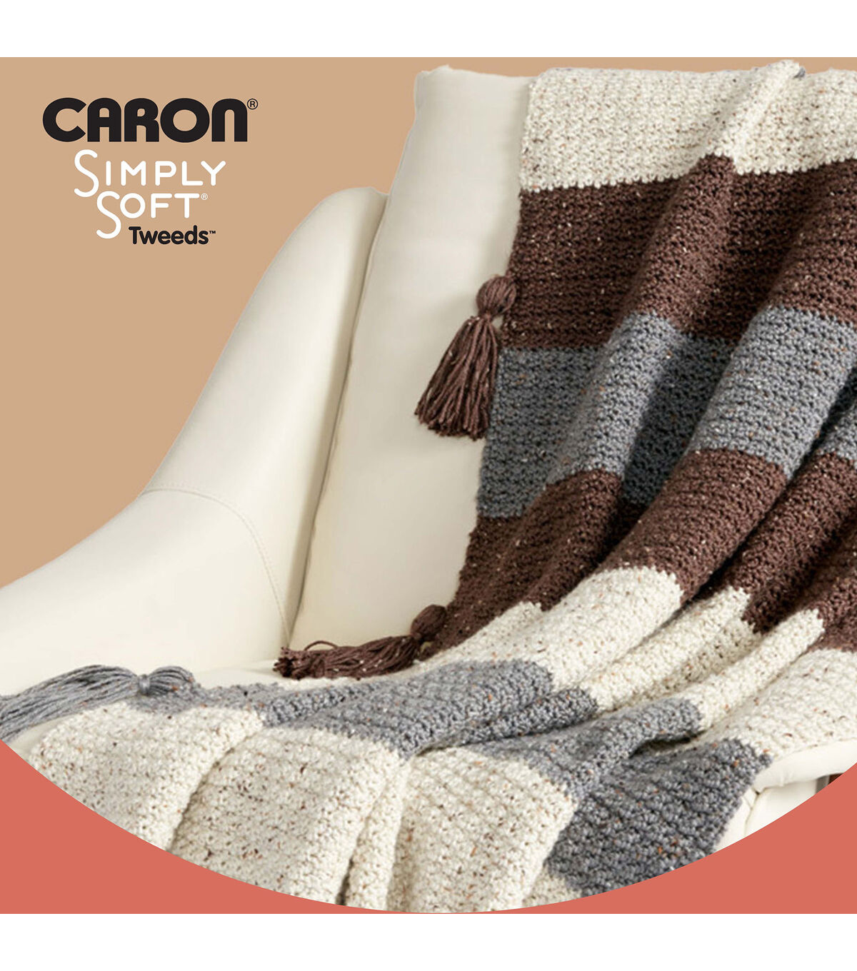Caron Simply Soft Tweeds 250yds Worsted Acrylic Yarn
