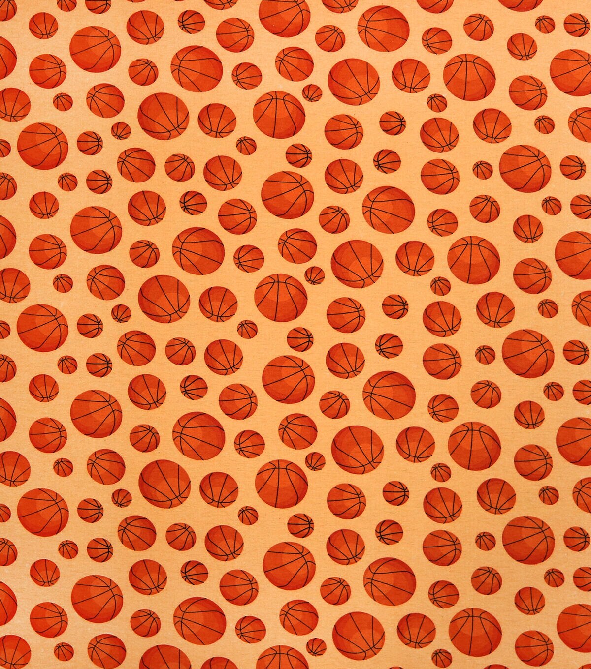 Basketball Super Snuggel Flannel Fabric