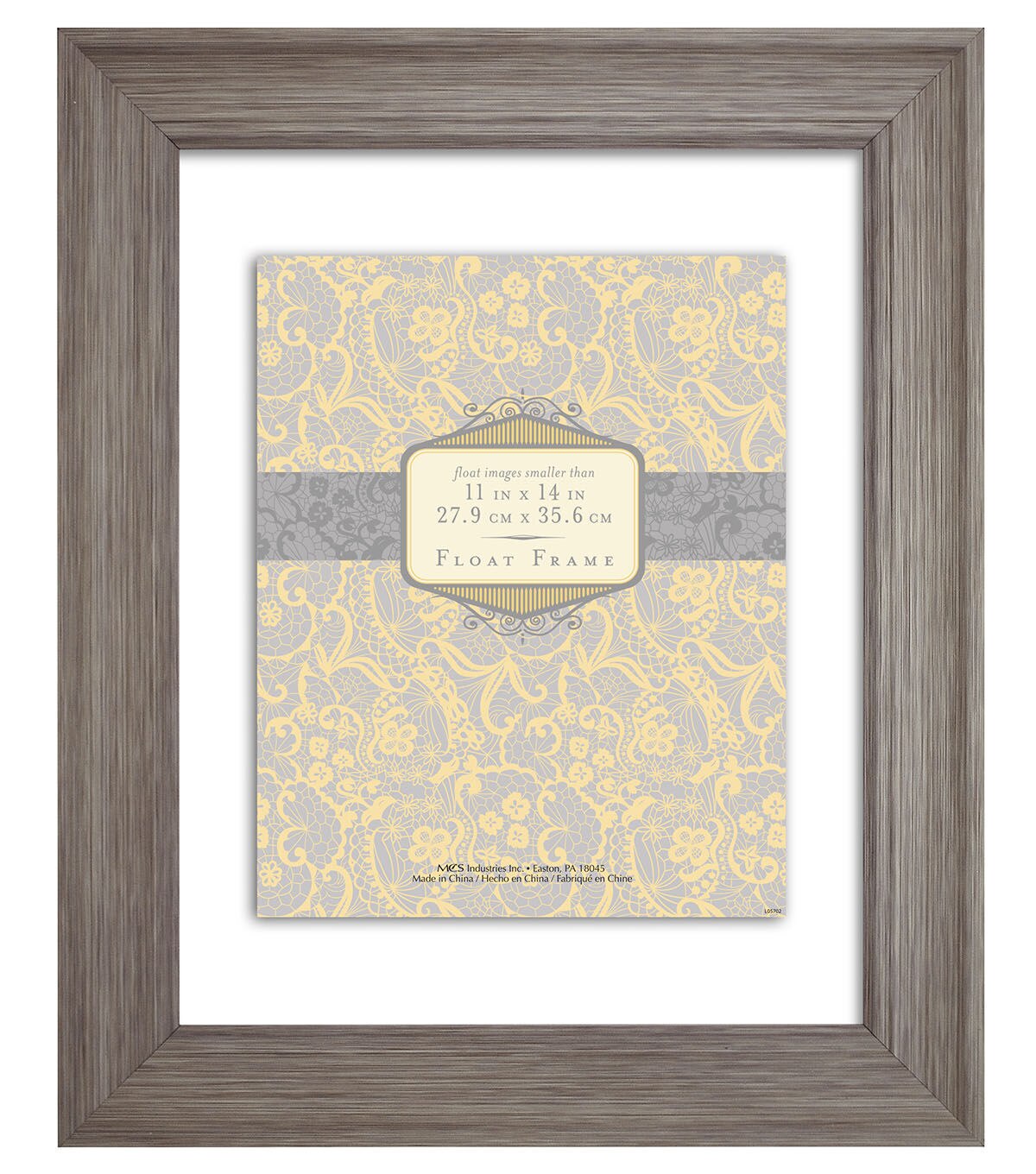 MCS Barnwood Scoop 11x14 Brown Wall Frame