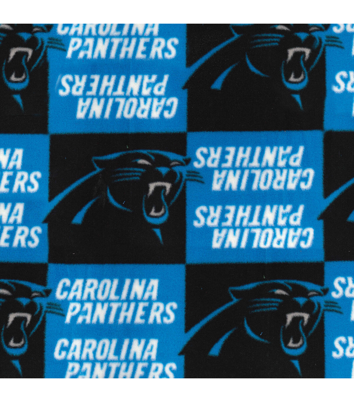 Fabric Traditions Carolina Panthers Fleece Fabric Block