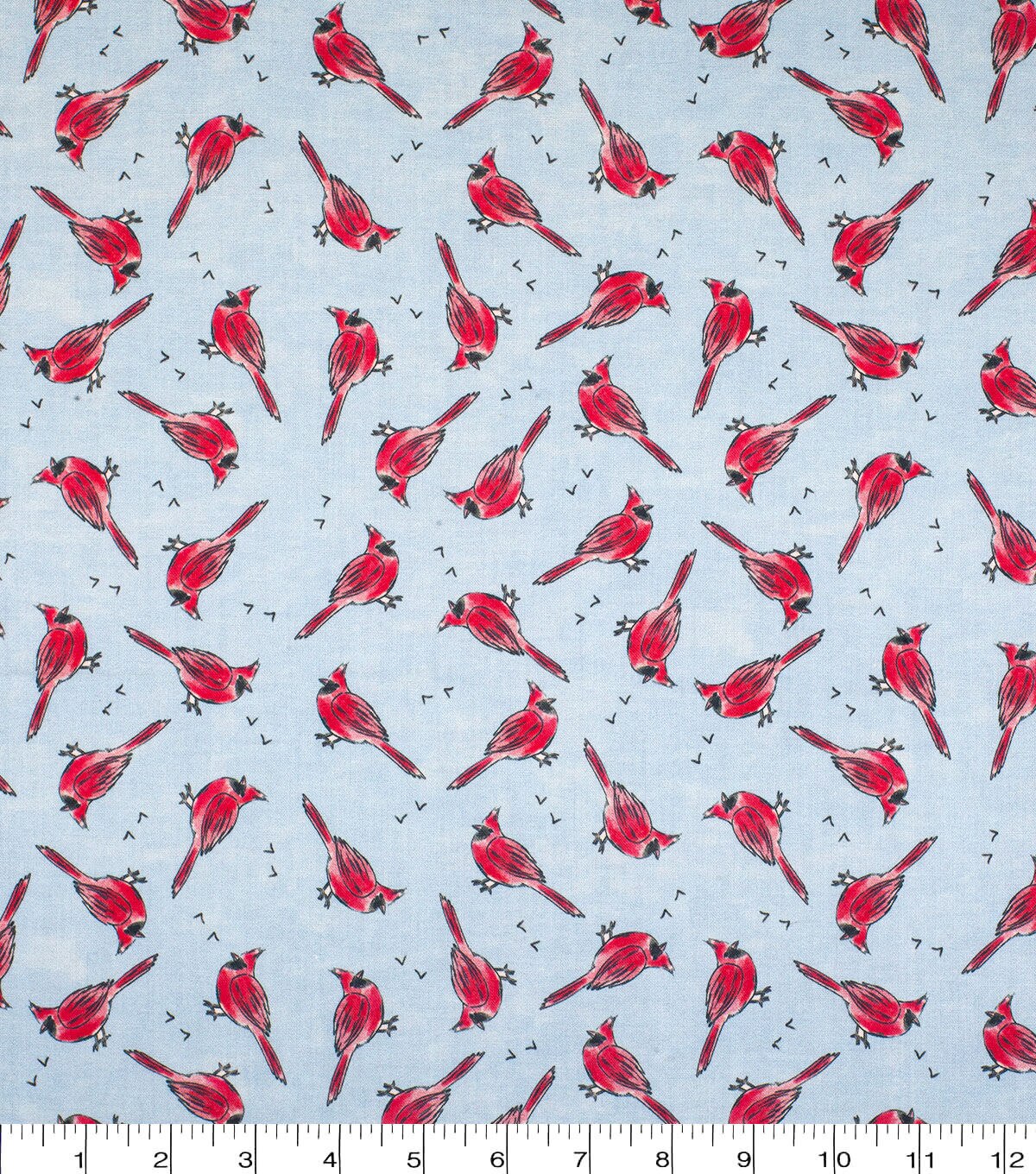 North Carolina Cotton Fabric Tossed Icons