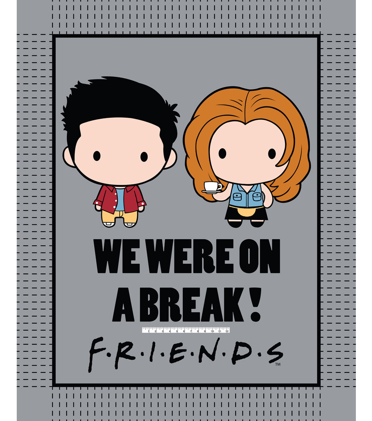 Friends On A Break No Sew Fleece Throw 48