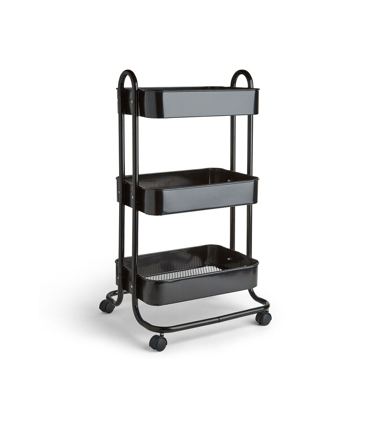 17 Rolling 3 Tier Metal Storage Cart by Top Notch