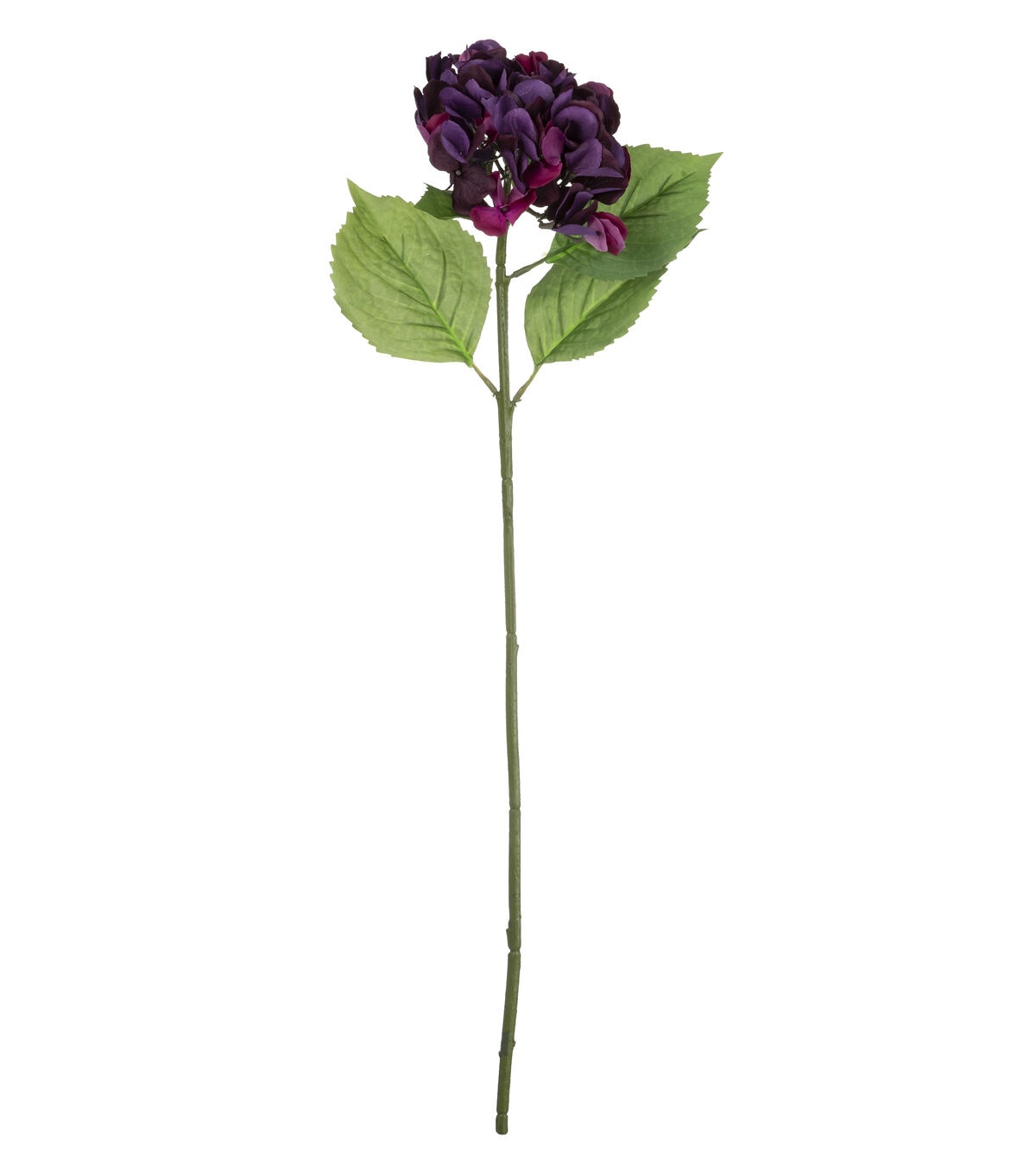 28 Dark Purple Real Touch Hydrangea Stem by Bloom Room