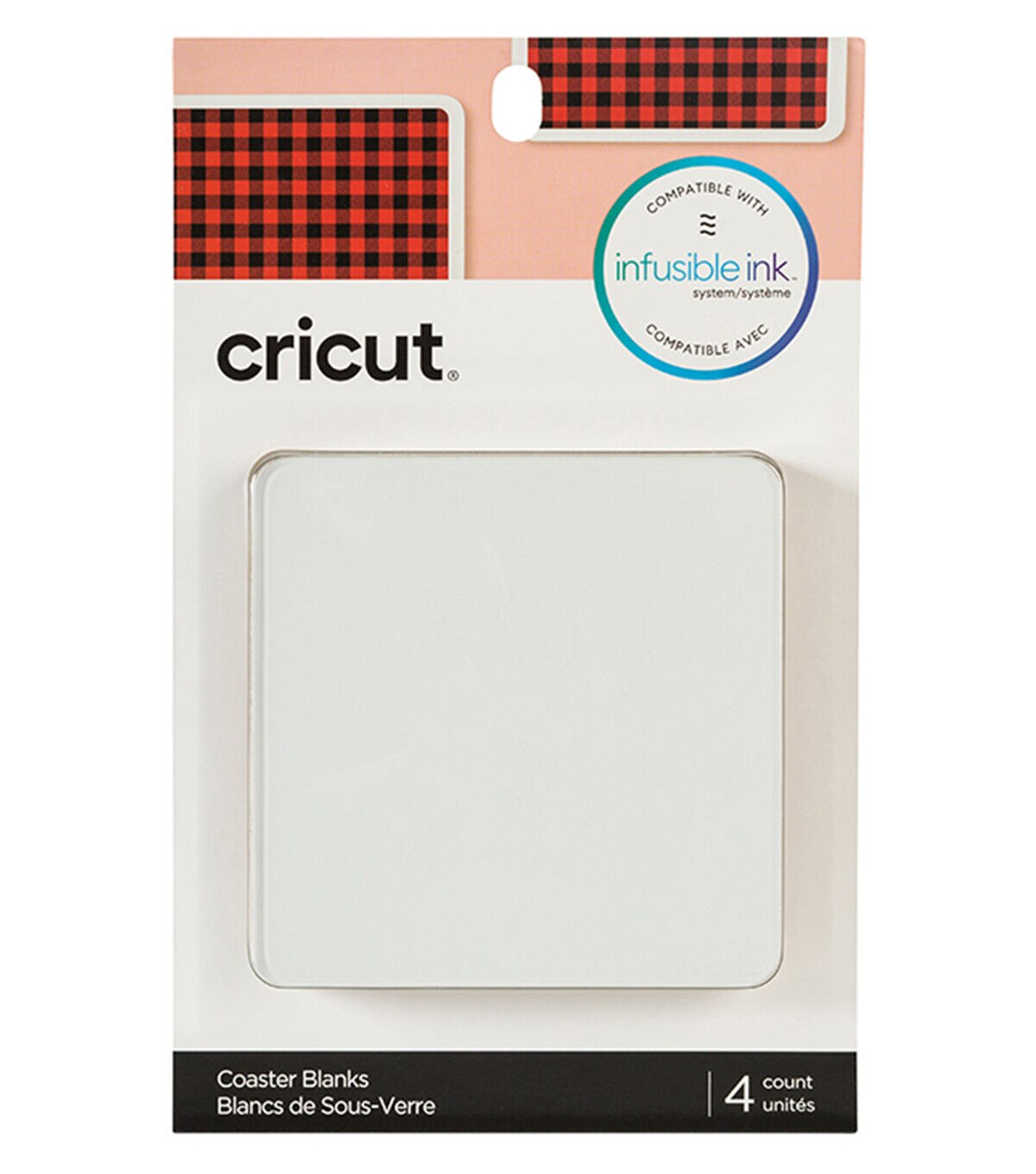 Cricut 4 x 4 Infusible Ink Square Coaster Blanks 4pk