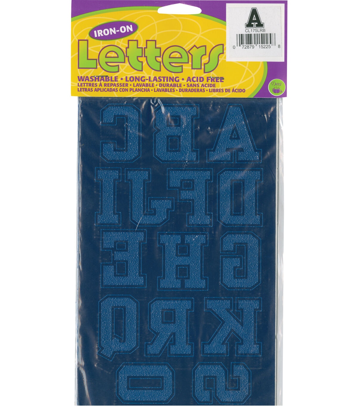 Dritz Collegiate Iron-on Letters, White