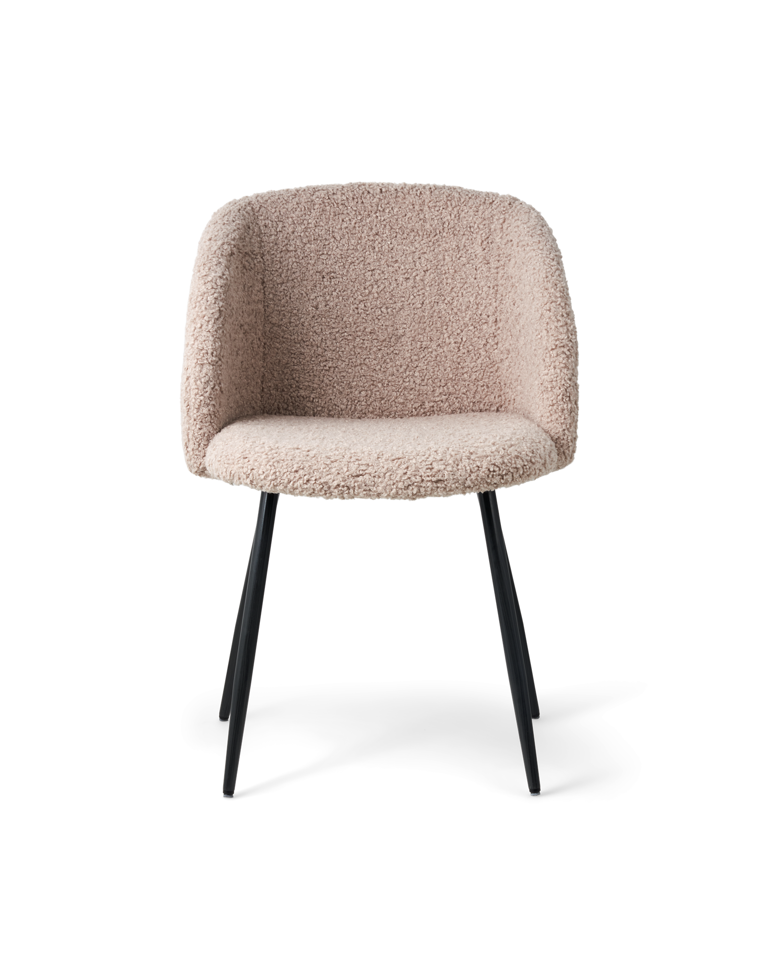 Chair with teddy fabric