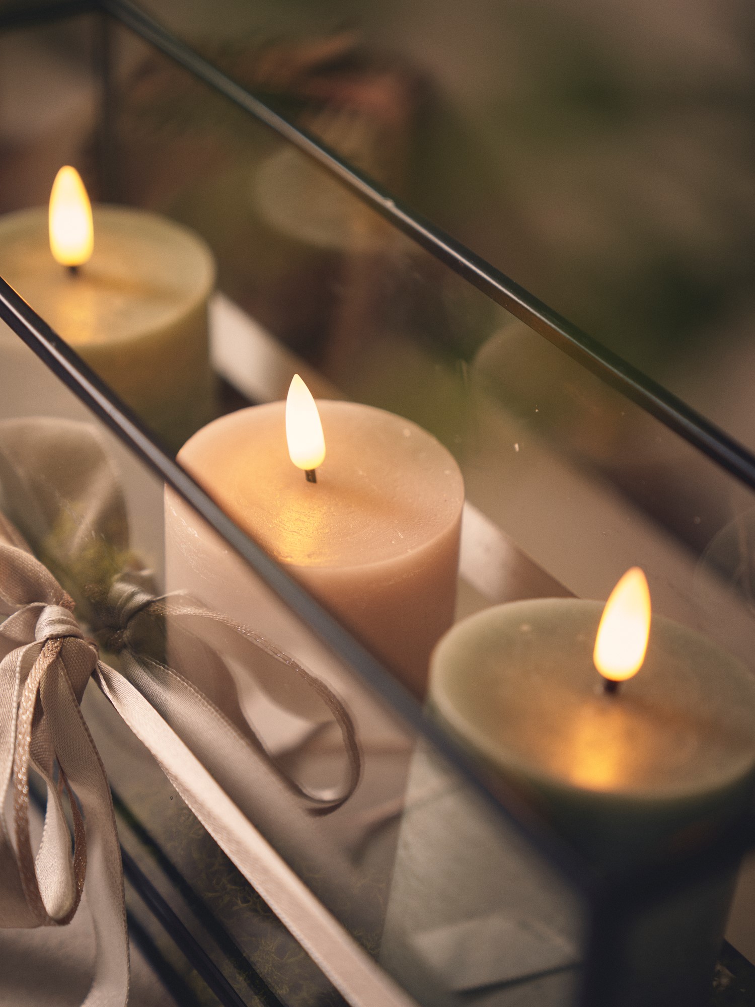 LED pillar candle 10 cm