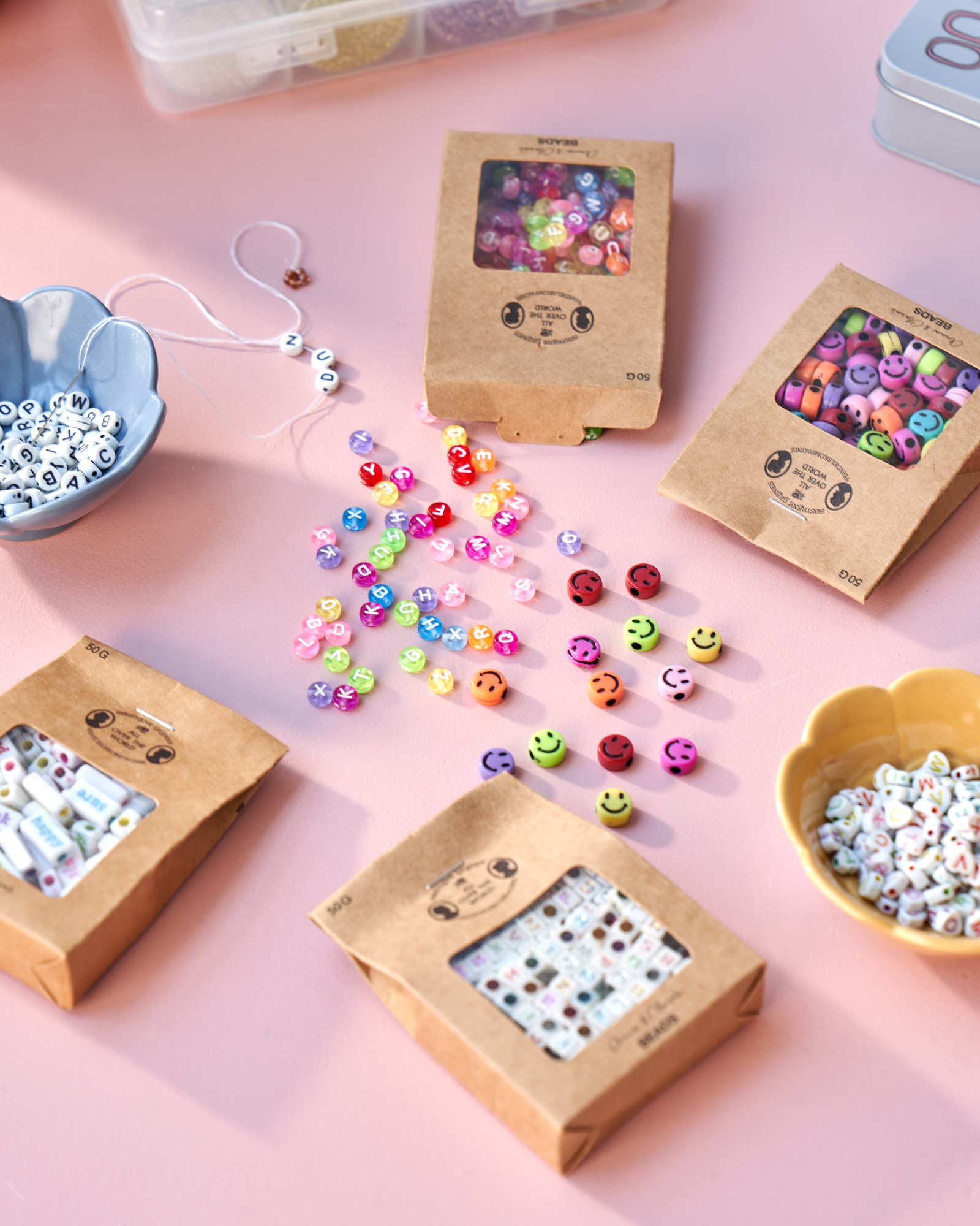 Letter beads
