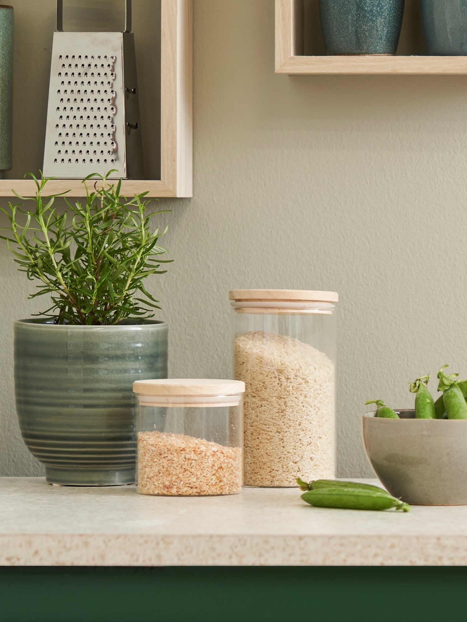 Jars with lid 2-pack