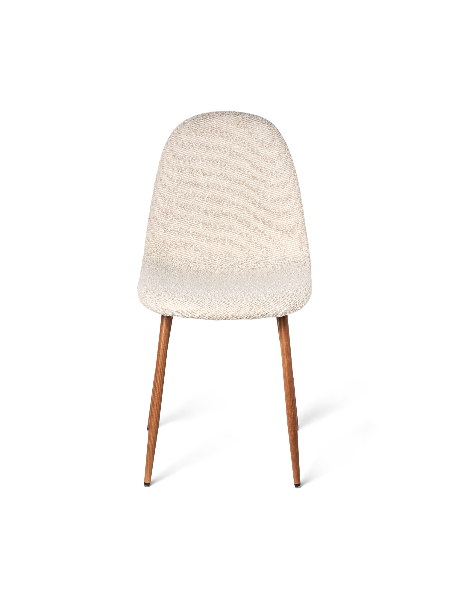 Chair with bouclé fabric
