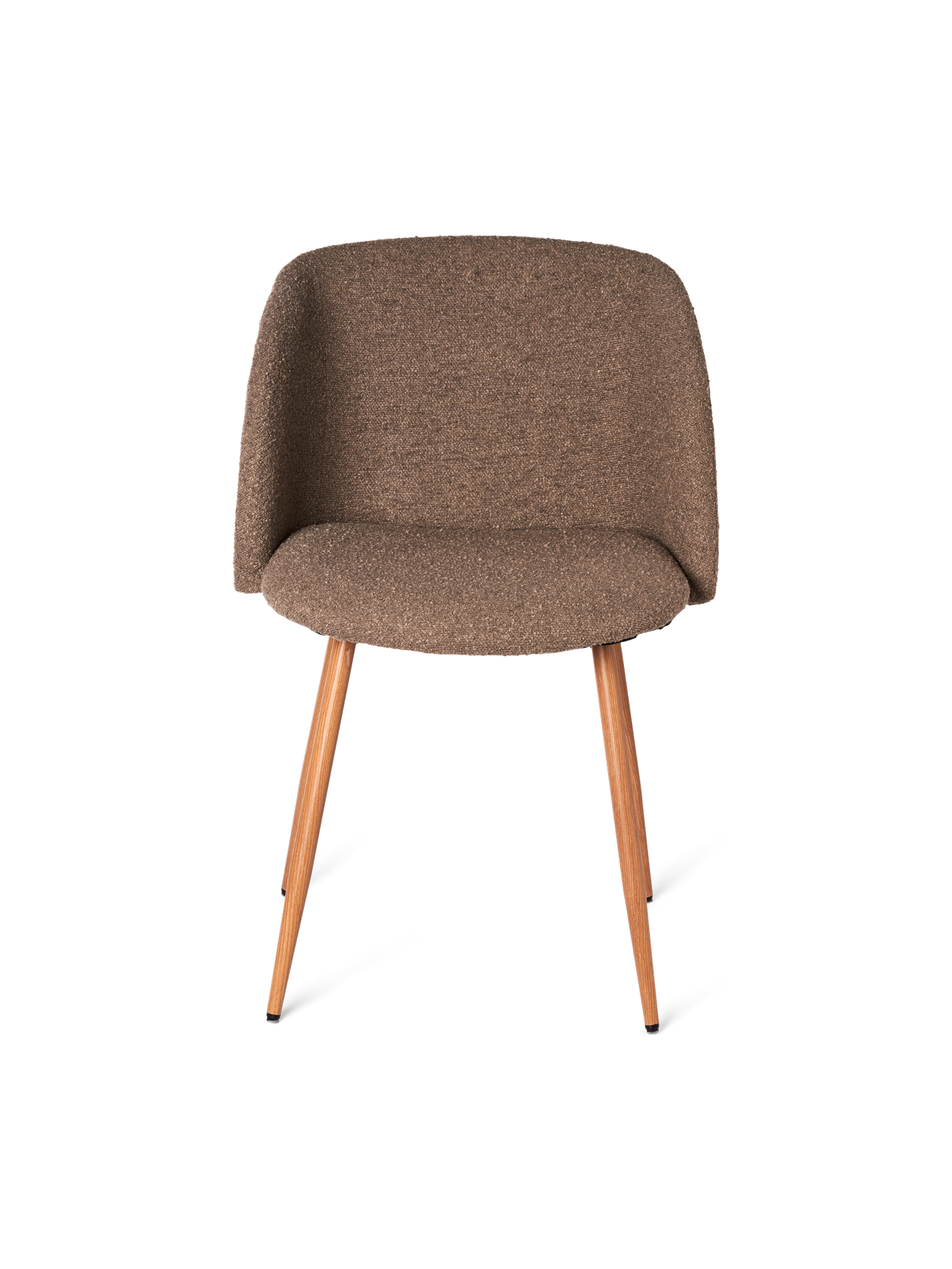 Chair with bouclé fabric