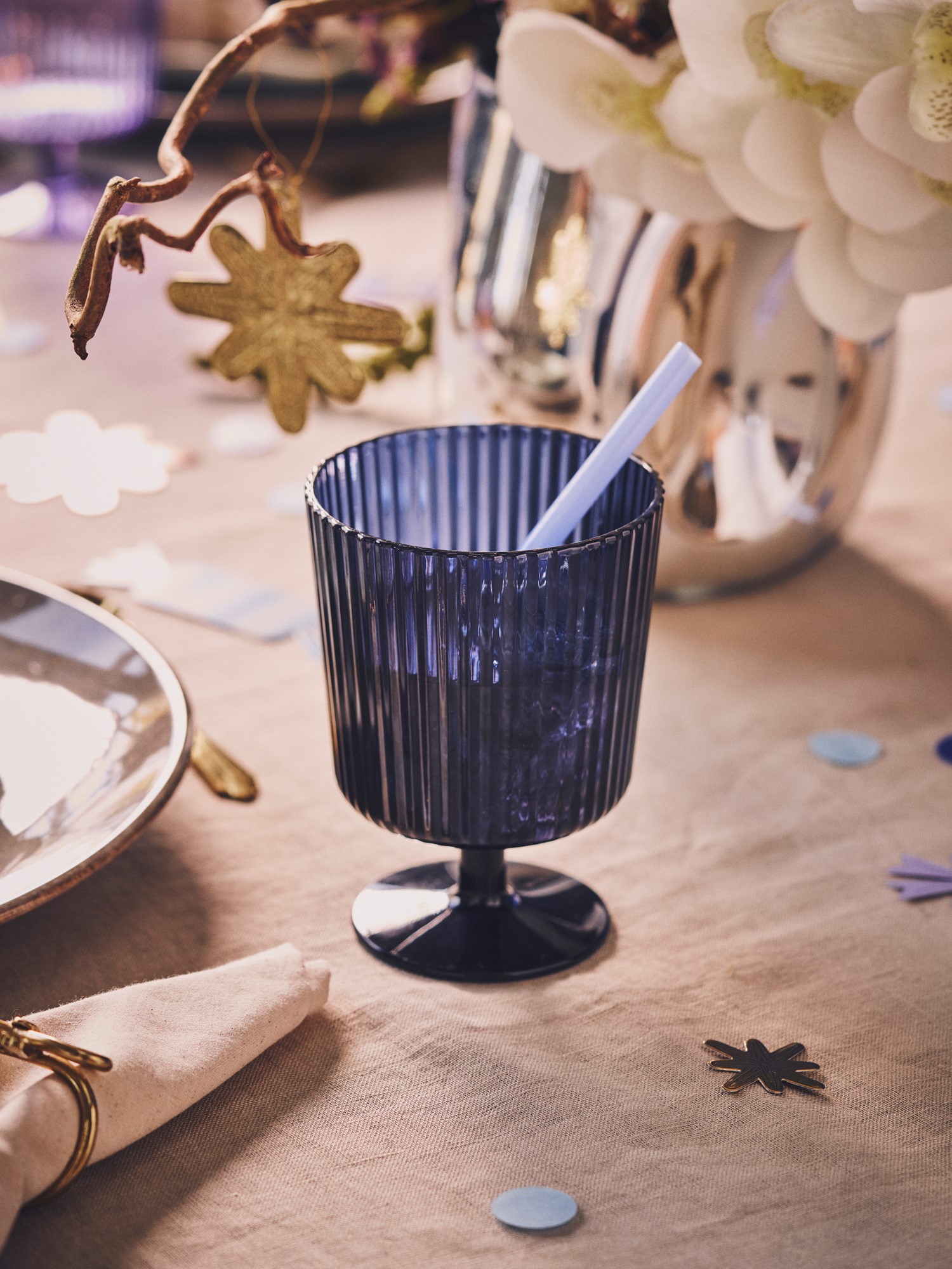 Glass straws 4-pack