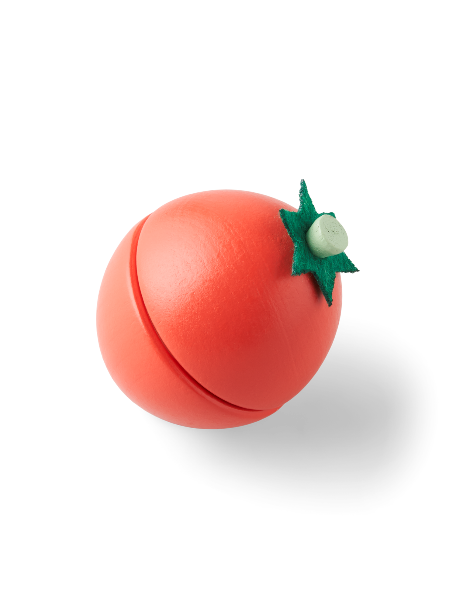 Wooden toy tomato